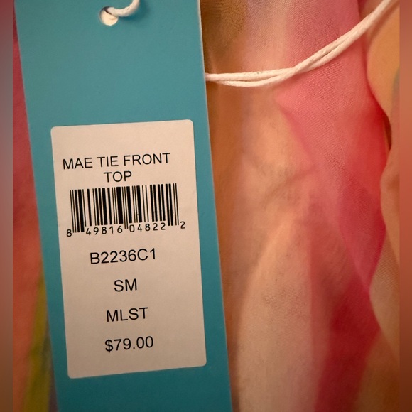 Beach Bunny Mae Tie Front Top - Picture 2 of 2